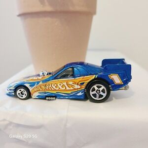 Hot Wheels Ford Funny Car #1, 2003 Blue Diecast Toy Race Car‎
